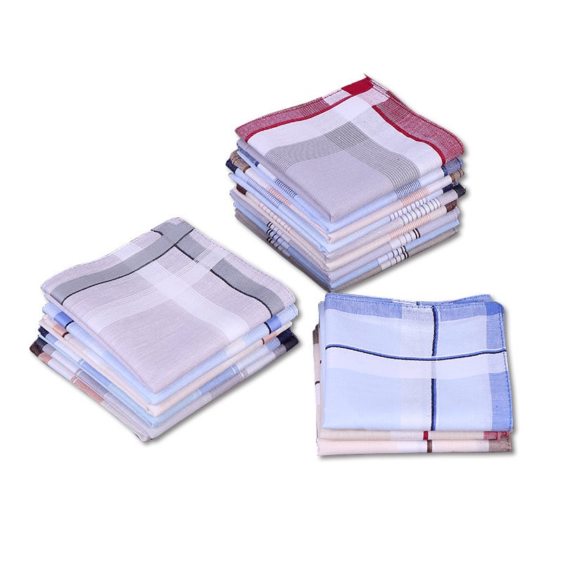 New Handkerchief Cotton Sweat-Absorbent Towel Towel Men'S Handkerchief Cotton Gift Box Handkerchief 40Cmlogo - Image 1