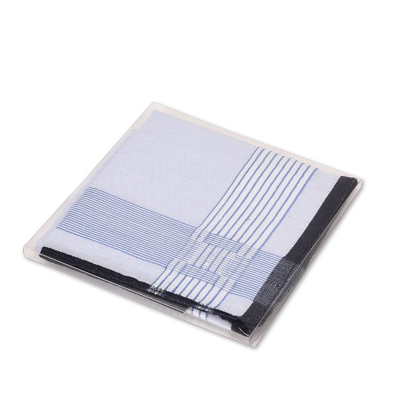 New Handkerchief Cotton Sweat-Absorbent Towel Towel Men'S Handkerchief Cotton Gift Box Handkerchief 40Cmlogo - Image 2