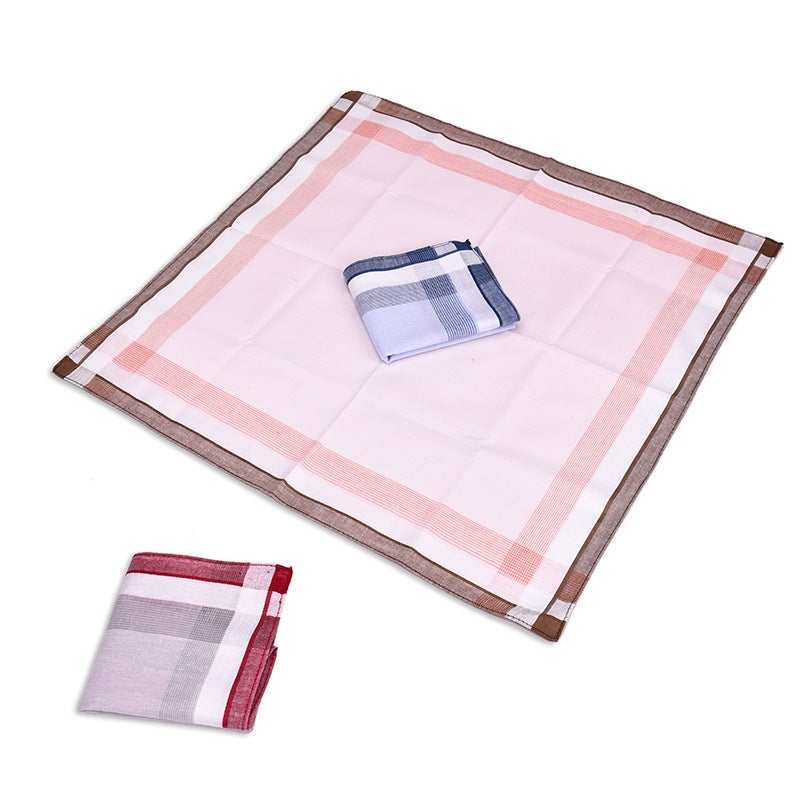 New Handkerchief Cotton Sweat-Absorbent Towel Towel Men'S Handkerchief Cotton Gift Box Handkerchief 40Cmlogo - Image 5