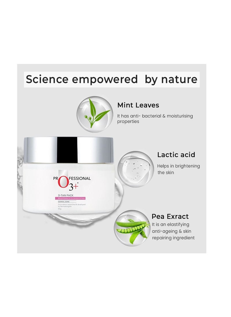 O3+ O3+ D-tan Pack 50g  for Instant Tan Removal & Sun Damage Protection  - Image 3