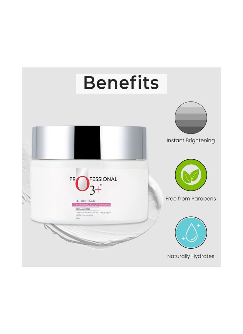 O3+ O3+ D-tan Pack 50g  for Instant Tan Removal & Sun Damage Protection  - Image 2