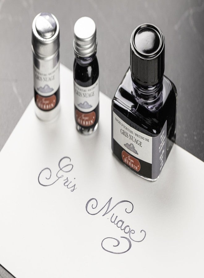 Jacques Herbin Herbin Ink Bottle (Gris Nuage - 10ML) 11508T - Image 4