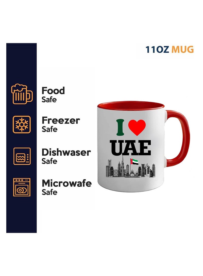 كوب سيراميك بلونين لليوم الوطني لدولة الإمارات العربية المتحدة - أمة تتحقق فيها الأحلام - هدايا لليوم الوطني لدولة الإمارات العربية المتحدة - Image 5