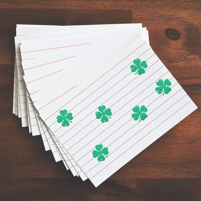 2000 Plus St. Patrick's Day Four Leaf Clover 2000 Plus Self Inking Teacher Rubber Stamp - Green Ink - Image 4