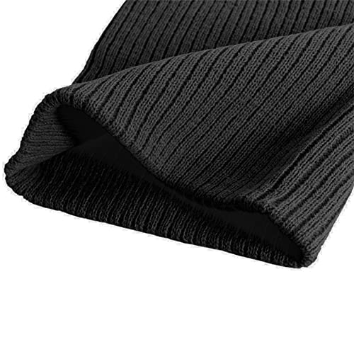 Cap kydely Cap911 Unisex Plain 12 inch long Beanie, Black, One Size - Image 4