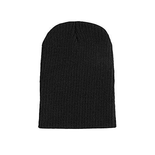 Cap kydely Cap911 Unisex Plain 12 inch long Beanie, Black, One Size - Image 2
