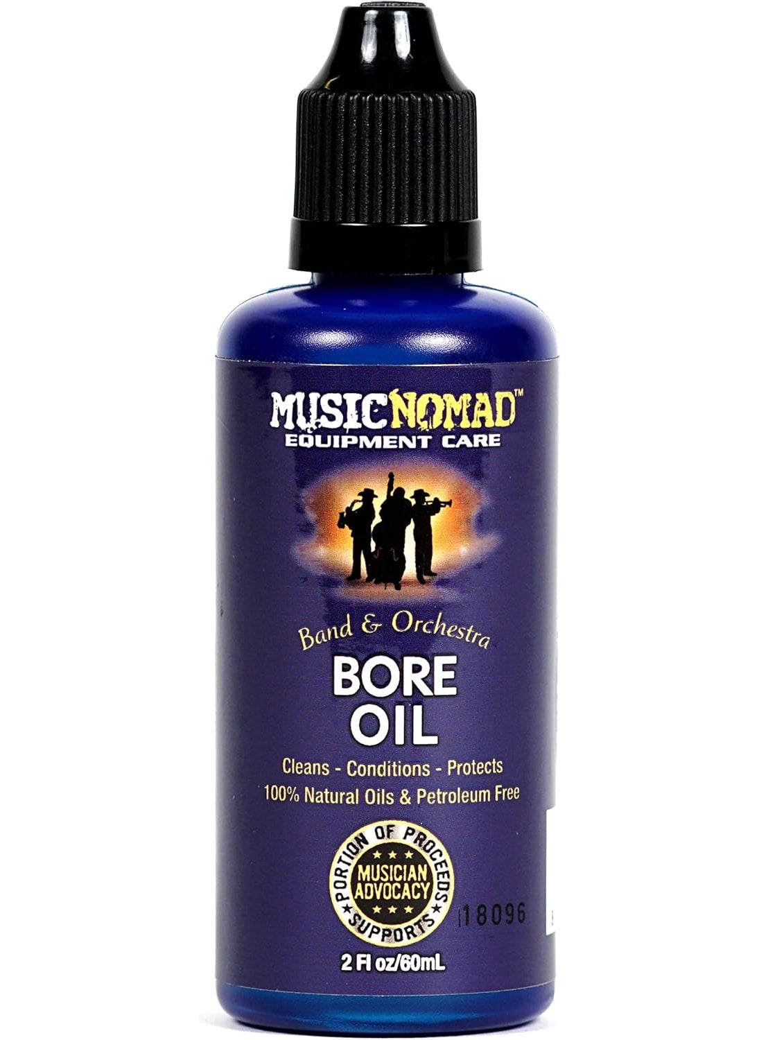 MusicNomad MusicNomad Bore Oil Cleaner  Conditioner for Wooden Bore Instruments 2 oz MN702 