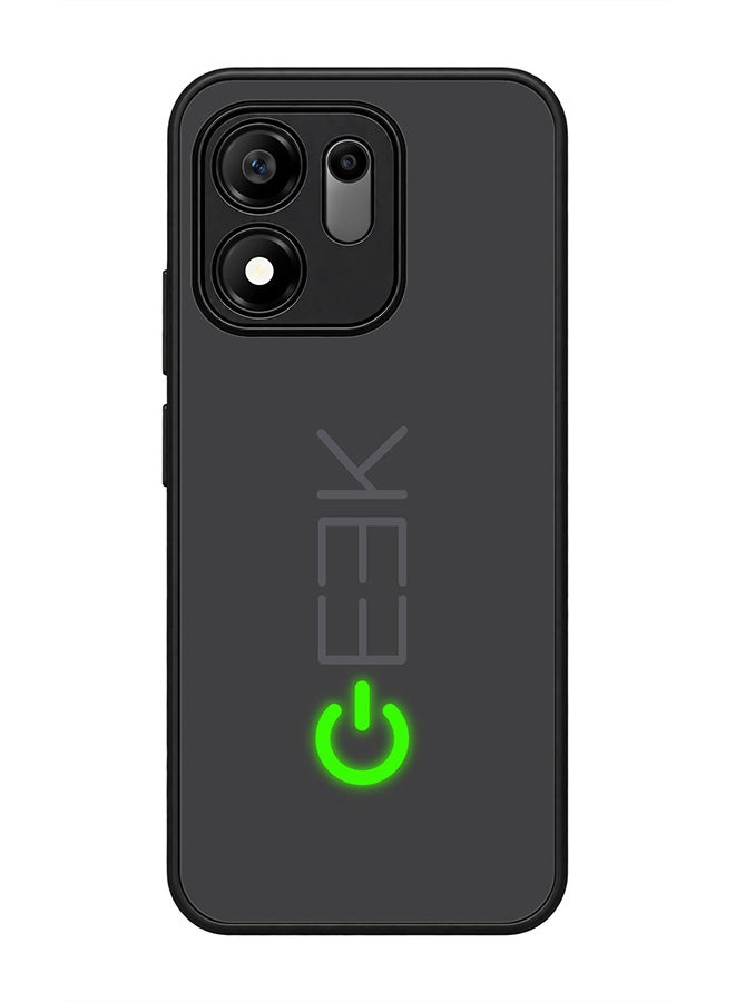 Stylizedd Rugged Case for Honor X7e Plus / 600 Smart- Slim Fit Hybrid Rubber Cover Geek ON - Image 1
