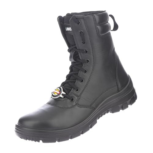 Liberty Warrior Platoon Boots for Men, Genuine Leather, Hard Toe, One Side Zip for Swift Action, Defence Boot for Men, Light Weight, Black, Size-7UK - Image 5