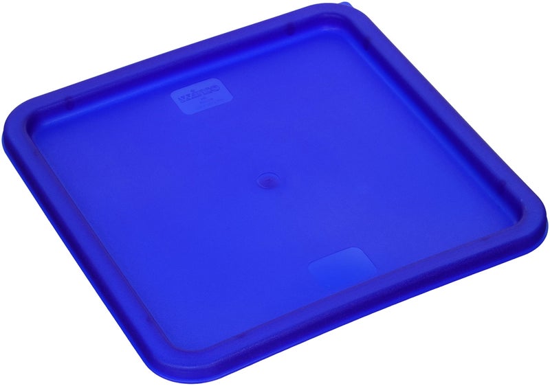 Winco PE Square Cover Blue, Fits 12, 18 & 22quart - Image 1