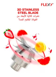 Flexy 750W Powerful mixer Grinder Blender with 3 Stainless Steel Jars - 3-in-1 Functionality  - Image 3