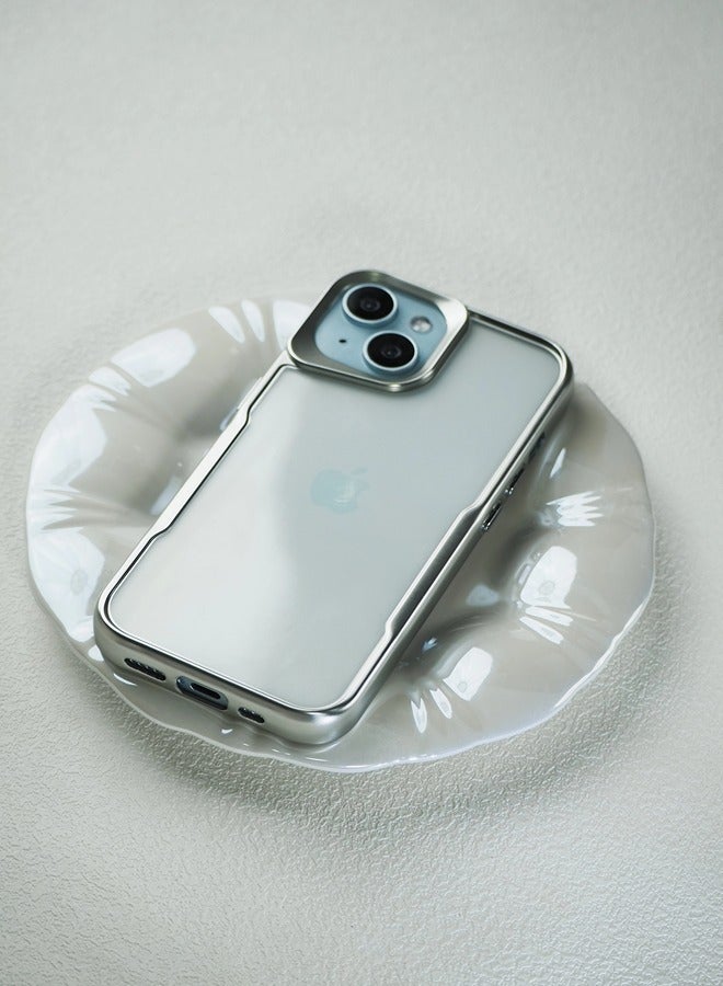 ShebSheb iPhone 15 Plus Case, Non-Yellowing Shockproof Phone Bumper Cover, Anti-Scratch Clear Back - Image 4