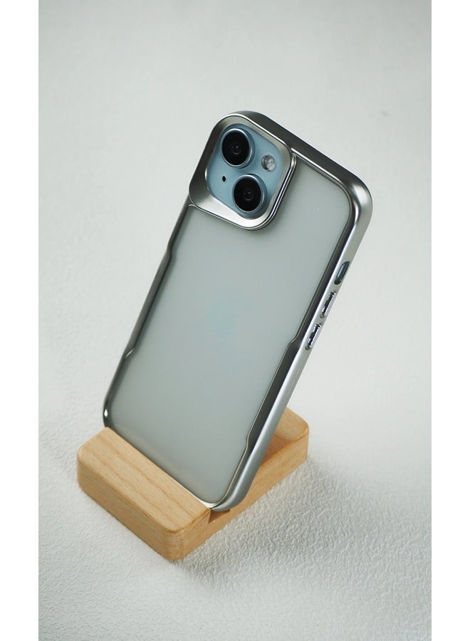 ShebSheb iPhone 15 Plus Case, Non-Yellowing Shockproof Phone Bumper Cover, Anti-Scratch Clear Back - Image 2