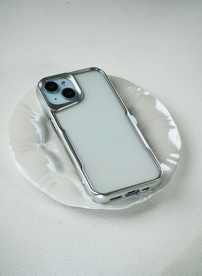 ShebSheb iPhone 15 Plus Case, Non-Yellowing Shockproof Phone Bumper Cover, Anti-Scratch Clear Back - Image 3