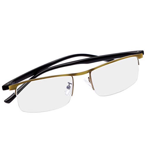 MIRYEA Progressive Multifocus Computer Reading Glasses Blue Light Blocking Multifocal Readers for Men and Women Multi Focus Eyeglasses Eyewear Anti Glare Light Weight TR90 Semi-rimless Frame - Image 5