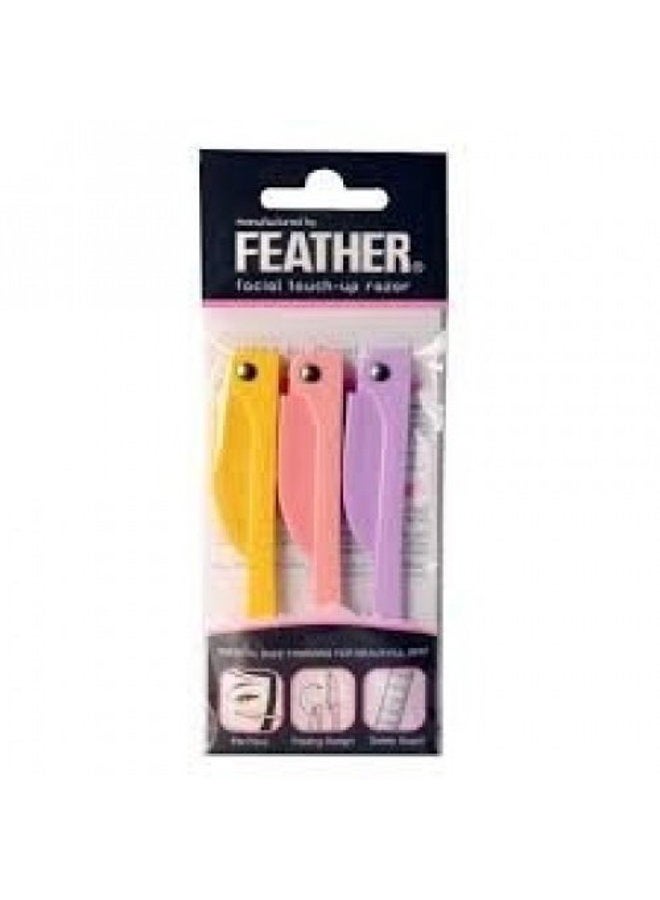 Feather Flamingos FEATHER Flamingo facial touch-up razor RFLS-P (2 PACKS - 6 Razors) - Image 1