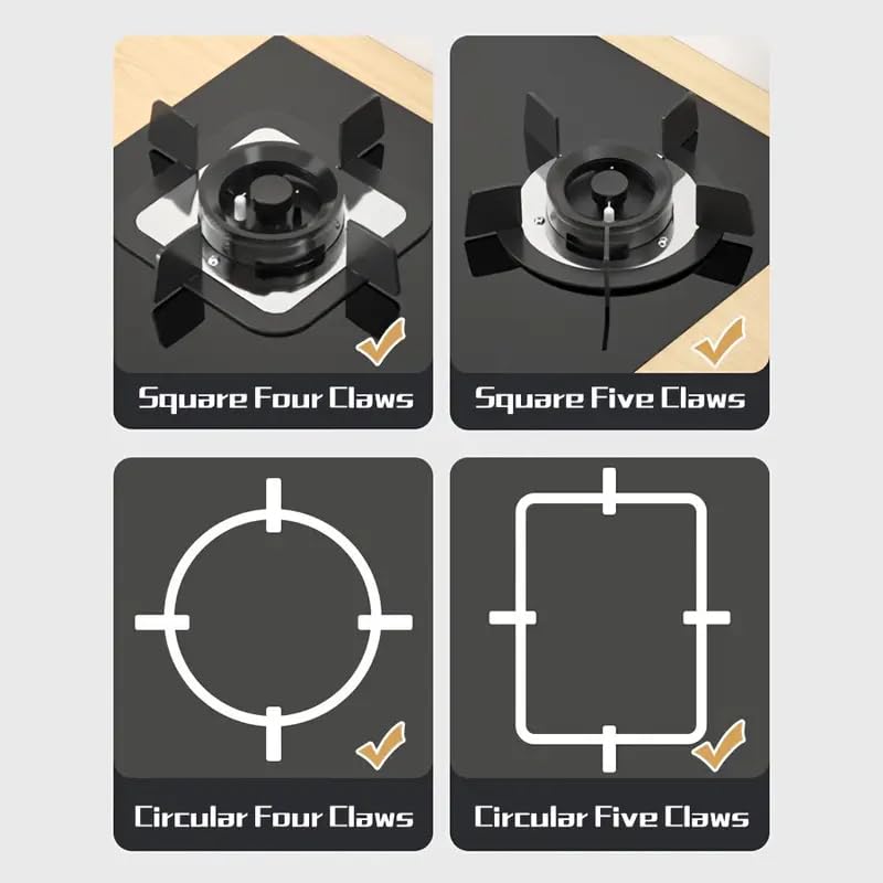 EDBIRET Stove Wok Support Iron Stove Bracket Gas Stove Burner Grate for Gas Stove Stand - Image 5