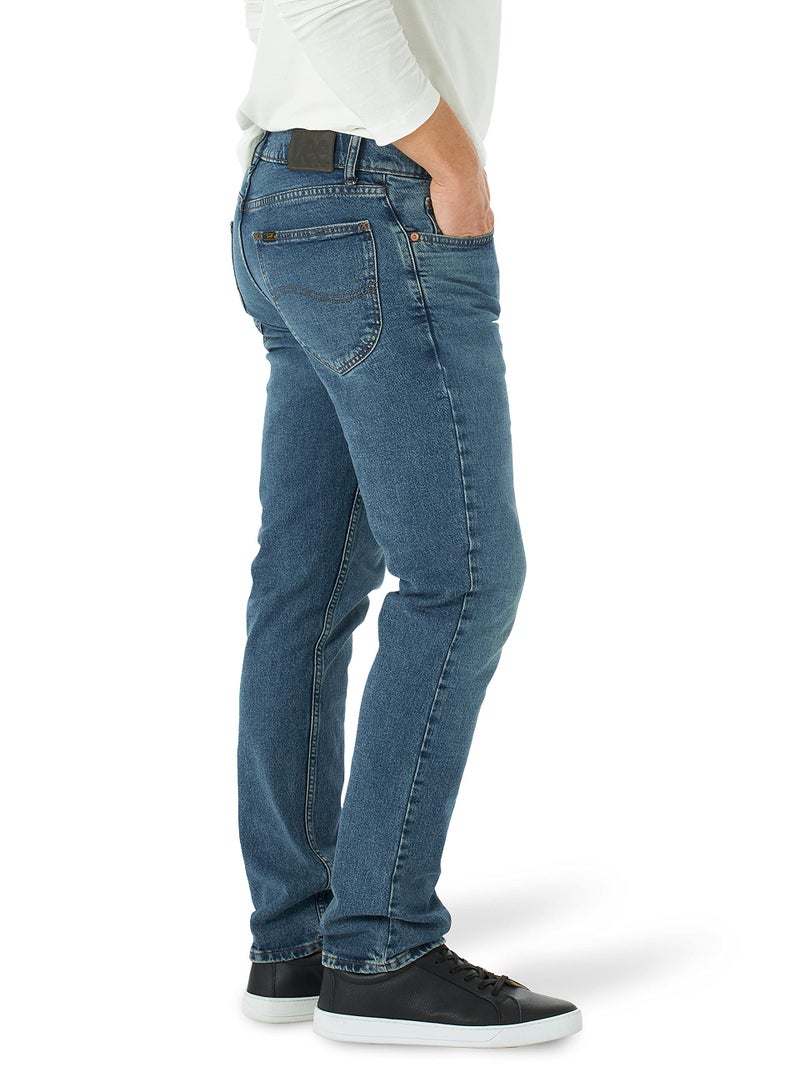 Lee Men's Legendary Regular Fit Tapered Leg Jean, Turnt Up, 42W x 36L - Image 4