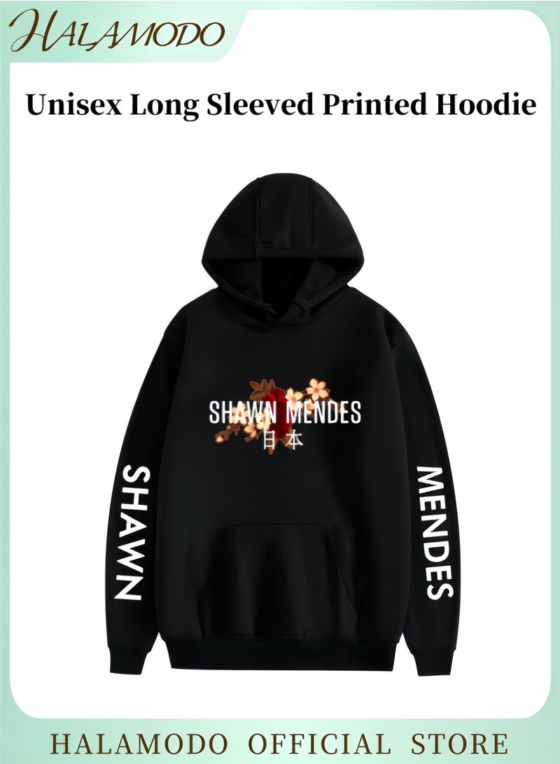 هالامودو هوديس للجنسين، قمصان مطبوعة بأكمام طويلة، سويت شيرتات كاجوال، ملابس رياضية ناعمة، بلوفرات شبابية عصرية مع أربطة وجيوب كبيرة للارتداء اليومي - Image 1