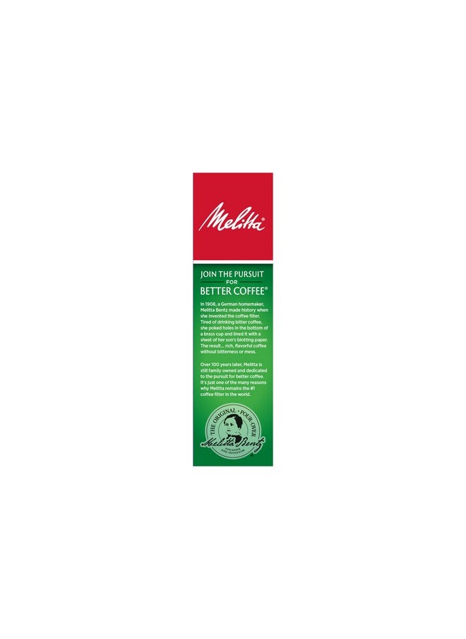 Melitta - Melitta #4 Cone Coffee Filters, Unbleached Natural Brown, 100 Total Filters Count - Packaging May Vary - Image 1