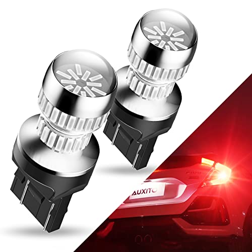 AUXITO Upgraded 7440 7443 LED Bulb Red for Tail Lights Brake Lights, Super Bright T20 W21W 7441 7444 LED Replacement for Stop Tail Brake Signal Lights, Pack of 2 - Image 1