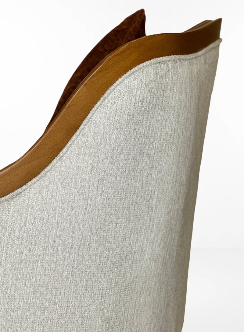 Generic Classic Brown Wooden Chair with Luxurious Upholstery  - Image 3