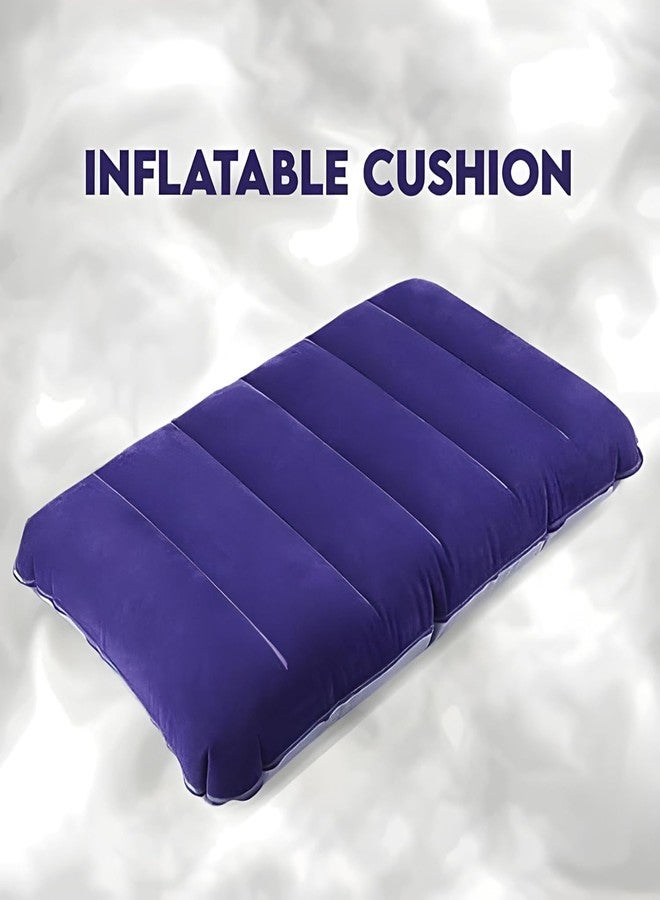 DARKFISH Neck Pillow for Travel Soft,Air Inflatable Neck Cushion for Car, Camping - Adjustable Foam Support, Portable Lightweight Comfort Rest for Car, Tourist & Sleeping Support - Image 3
