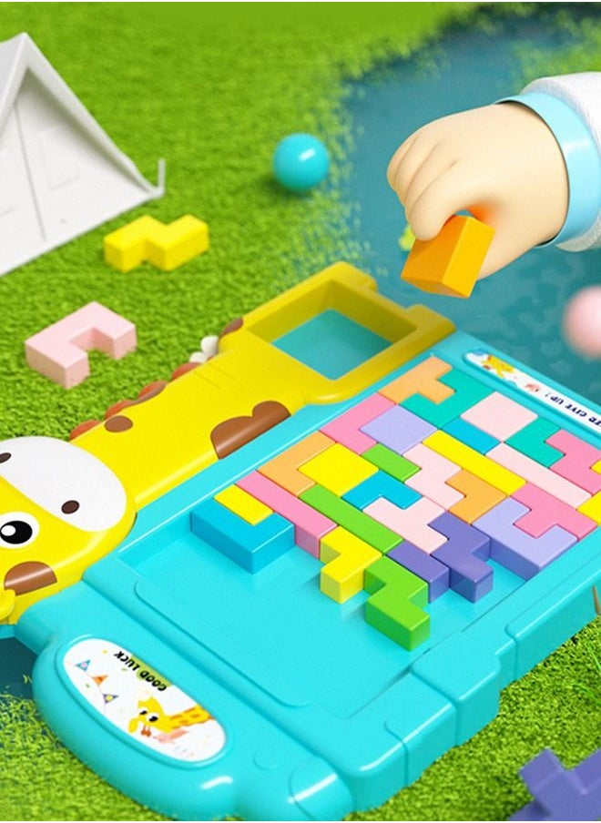 Generic - Giraffe Shape Stacking Toys Games Tetris Building Blocks with Brackets Colorful Montessori Jigsaw Puzzle Toddler Educational Toys - Image 1