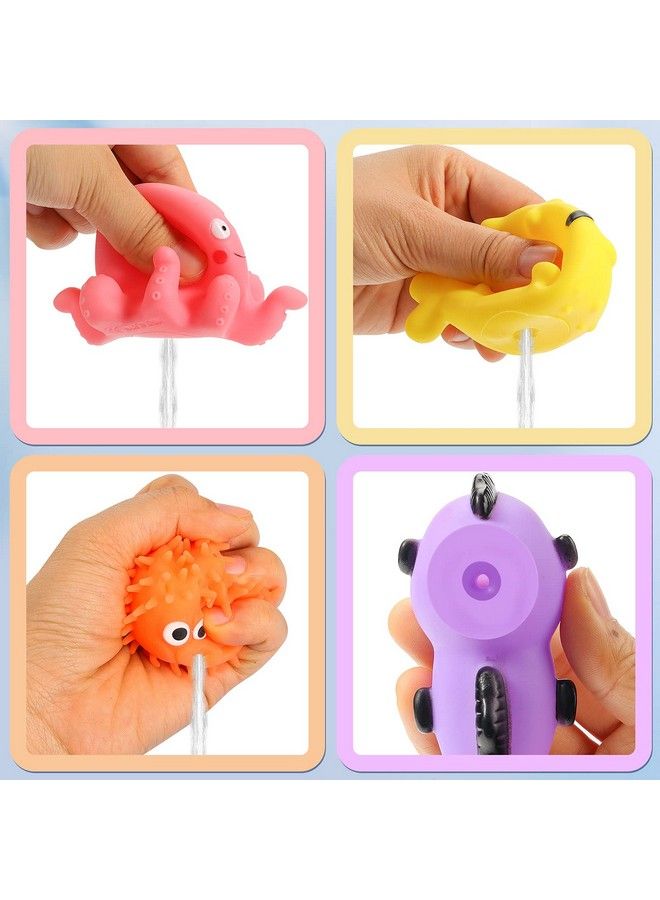 Shindel 16Pcs Bath Toys Baby Kids Floating Animal Toys Pool Toy Set Fishing Net Clockwork Swimming Toys Pool Toys For Toddlers Age 2 4 Pool Bath Time For Infant Girls Boys - Image 5