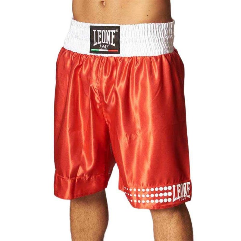 LEONE 1947 Unisex-Adult's Knee Length Regular fit Boxing Shorts, red, L - Image 5