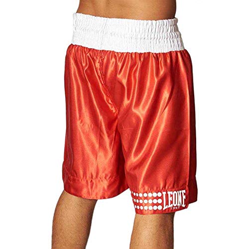 LEONE 1947 Unisex-Adult's Knee Length Regular fit Boxing Shorts, red, L - Image 2