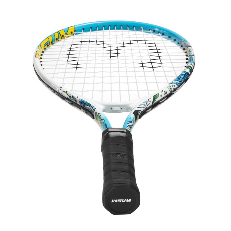 INSUM 17 inch Kids Tennis Racket for Aged 2~3 Starter, Multi-Color & Size Toddlers Tennis Racket for Baby Boys & Girls Beginner, Come with Shoulder Cover Bag for Carry(Blue) - Image 2