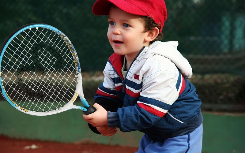 INSUM 17 inch Kids Tennis Racket for Aged 2~3 Starter, Multi-Color & Size Toddlers Tennis Racket for Baby Boys & Girls Beginner, Come with Shoulder Cover Bag for Carry(Blue) - Image 3