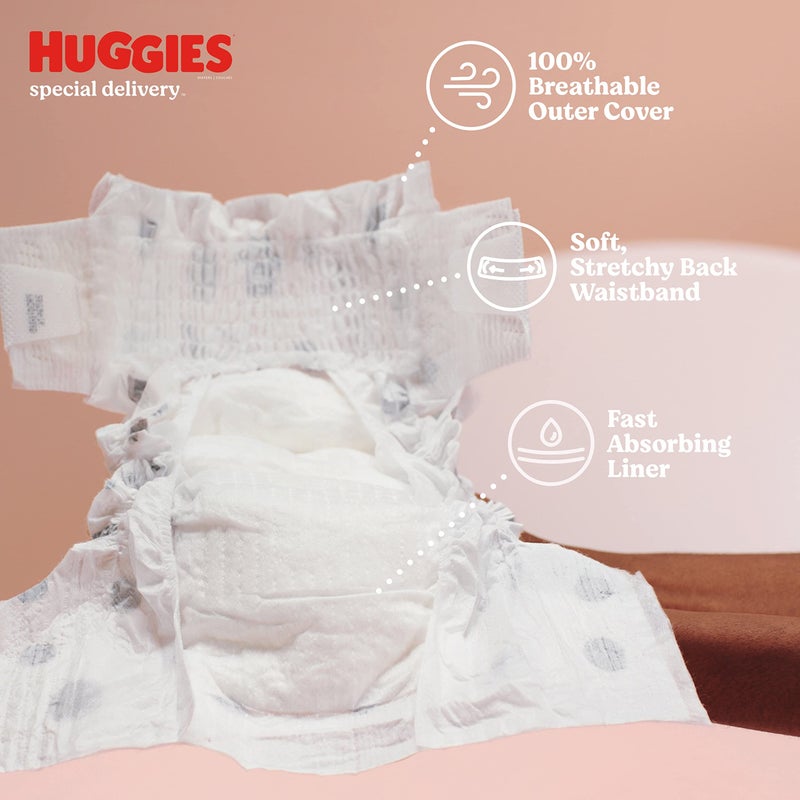Huggies Special Delivery Hypoallergenic Baby Diapers Size Newborn (up to 10 lbs), 132 Ct, Fragrance Free, Safe for Sensitive Skin - Image 5