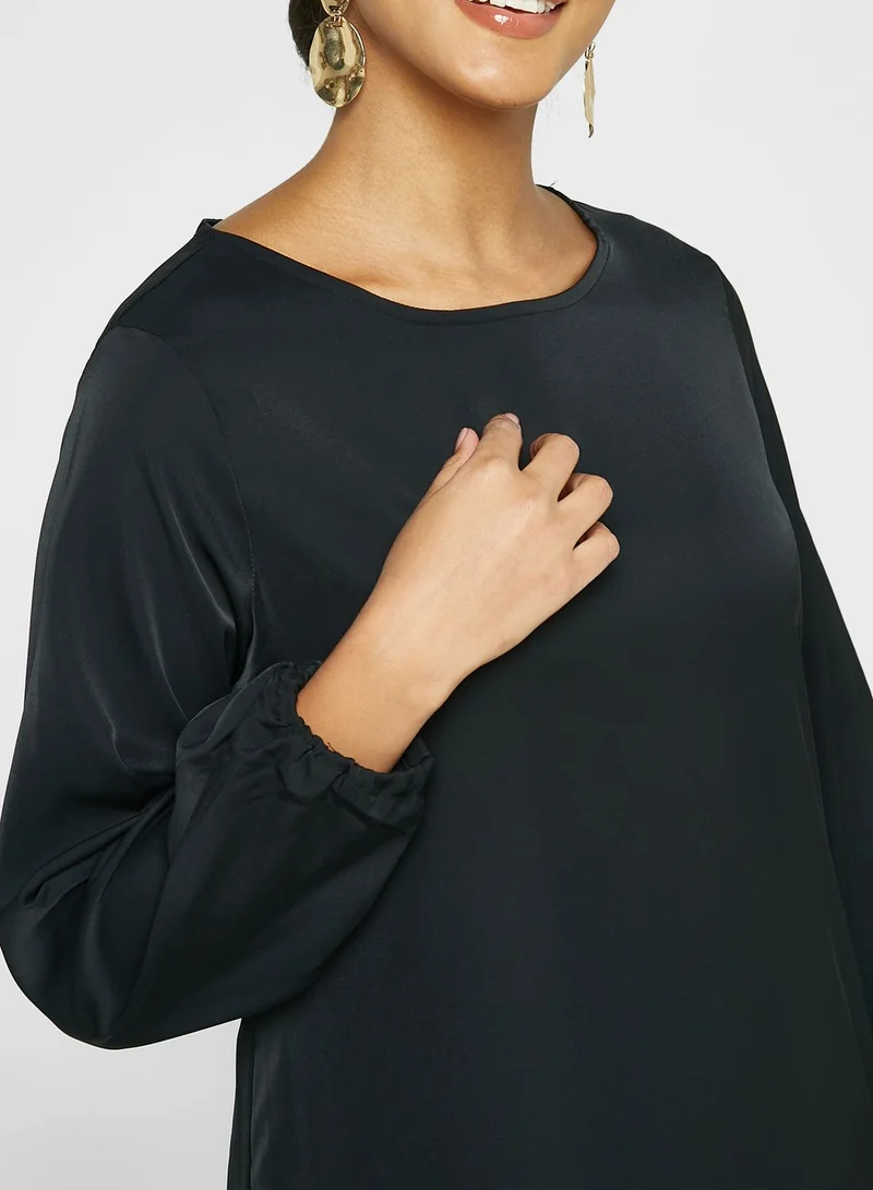 Khizana Color block Pleat Detail Dress