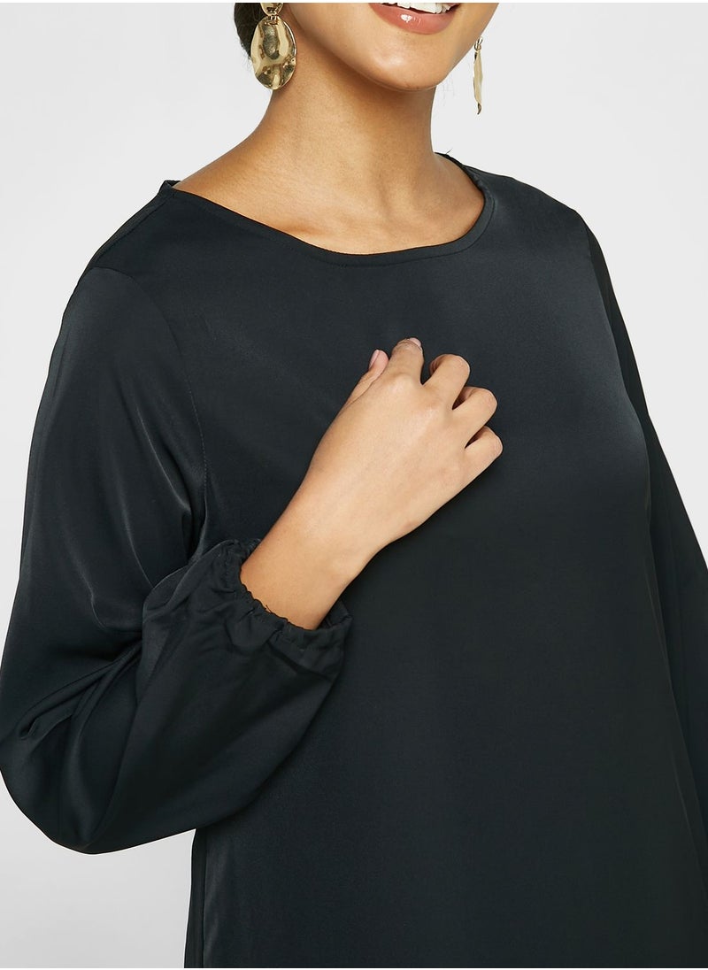 Khizana - Color block Pleat Detail Dress - Image 1