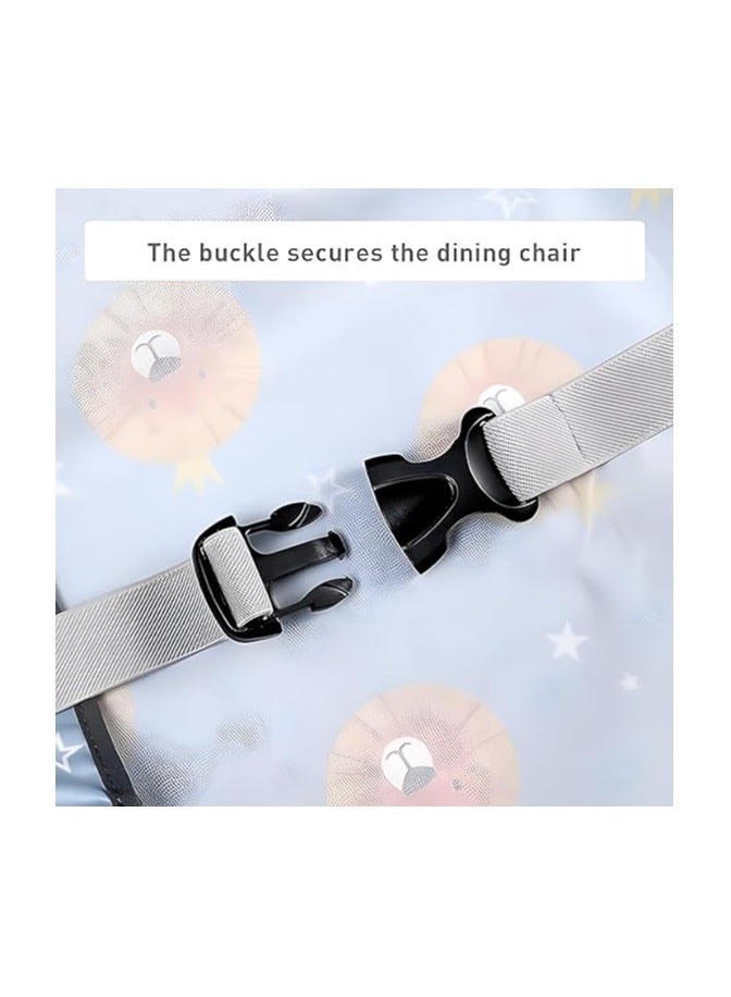 VKL Baby Feeding Bib, Skin-Friendly Tidy Tot All-in-One Bib with Pockets, Waterproof and Stain-Resistant Baby Feeding Smock, Baby Weaning Bib Attaches to High Chairs and Tables - Image 3