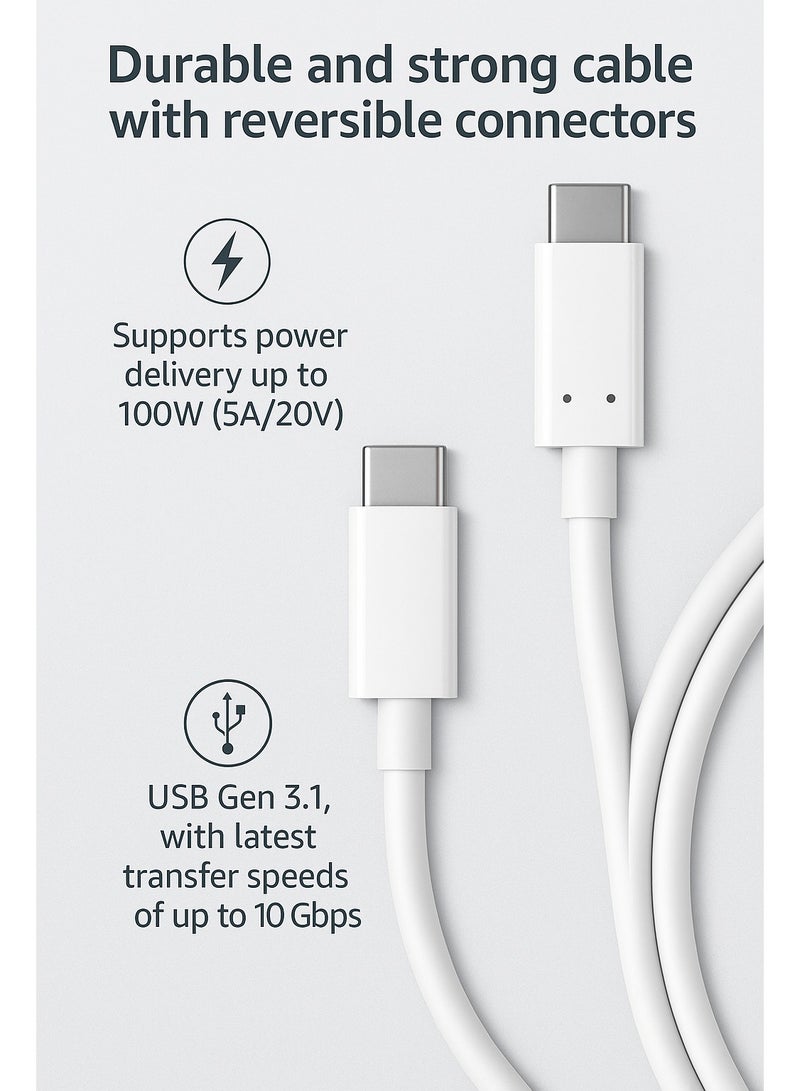 ماستربلاج كابل شحن من USB C إلى USB C بطول 1 متر - Image 3