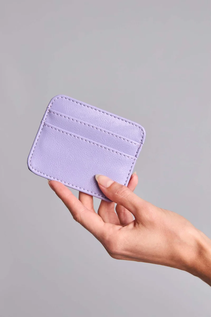 Woman Faux Leather Business Card Wallet