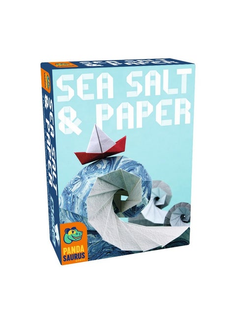 Pandasaurus Games Sea Salt and Paper Card Game - Ocean-Themed Strategy Game, Fast-Paced and Tactical, Fun Family Game for Kids and Adults, Ages 8+, 2-4 Players, 30-45 Minute Playtime, Made