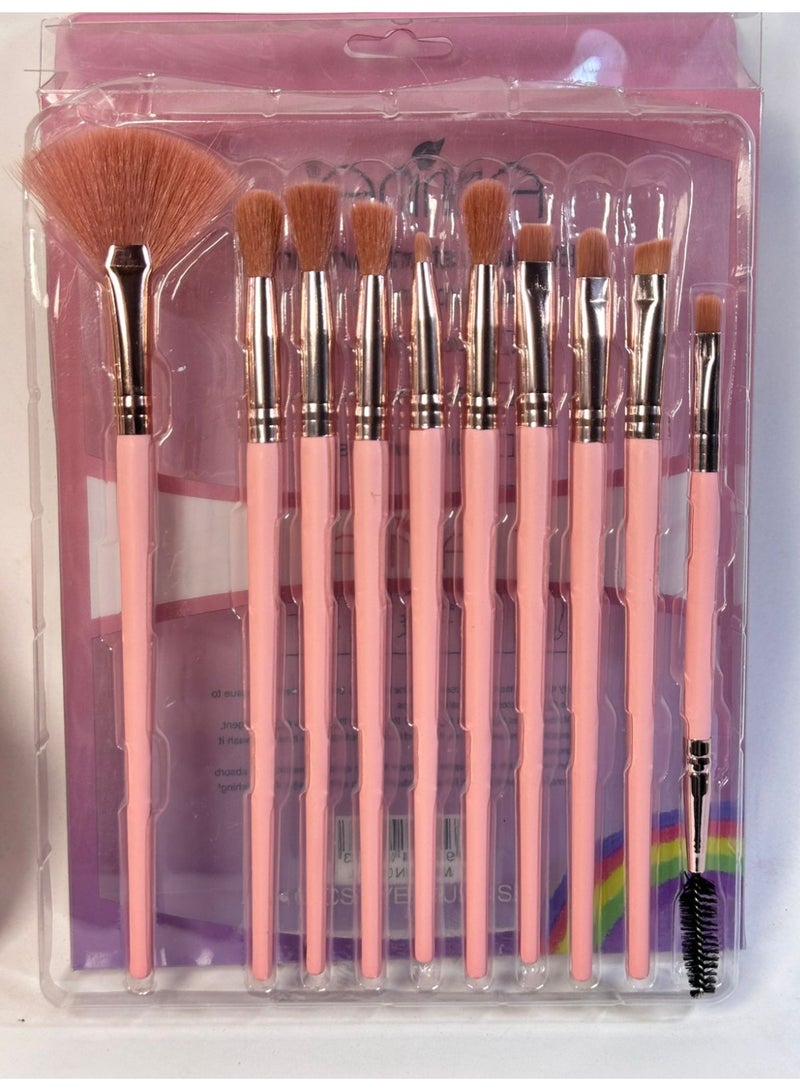 maya accessories High Quality Assurance Makeup Brush Set 10PCS may vary color - Image 2