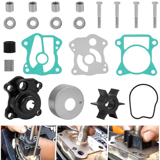 Outboard Water Pump Impeller Repair Kit Compatible With Honda 40 50 Hp Bf35A Bf40A Bf45A Bf50A Bf40D Bf50D Water Pump Rebuild Kit With Impeller Housing Replace For 06193Zv5020