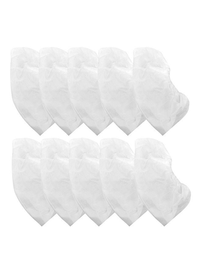 NIBEMINENT 10-Piece Non-Woven Replacement Bags For Nail Art Dust Suction Collector White - Image 1