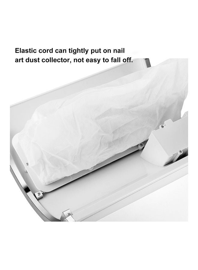 NIBEMINENT 10-Piece Non-Woven Replacement Bags For Nail Art Dust Suction Collector White - Image 5