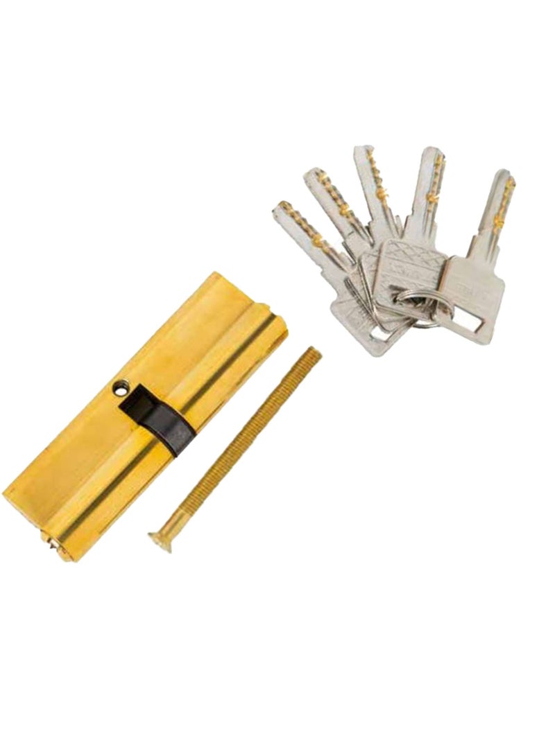 Starex Cylinder Brass 90mm/5 Brass Computer Keys (50+40) Colour Box