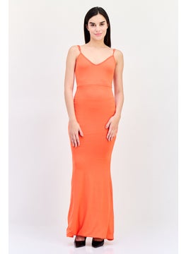 PUBLIC DESIRE Women Plain Maxi Dress, Red  - Image 1