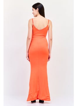 PUBLIC DESIRE Women Plain Maxi Dress, Red  - Image 3