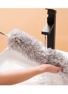 eBasket Microfiber Flicker with Extra Long 2.5 Meter Stainless Steel Handle, Extendable with Bendable Head for Cleaning High Ceiling Fans, Indoor Ceiling, Cobwebs and Vacuum Dust, Wet or Dry Use  - Image 5