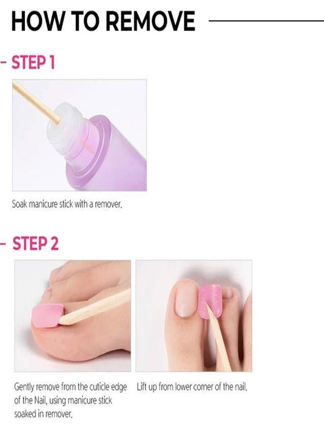 Dashing Diva Magicpress Blue Amigo | Day to Night | Short, Square Shaped Press On Nails | Long Lasting | Pedicure - Image 5