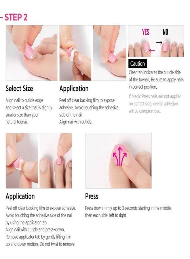 Dashing Diva Magicpress Blue Amigo | Day to Night | Short, Square Shaped Press On Nails | Long Lasting | Pedicure - Image 4